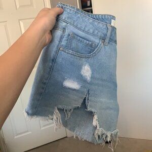 Forever 21 Distressed Jean Shorts